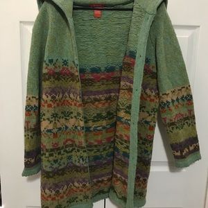 Sundance wool cardigan with hood